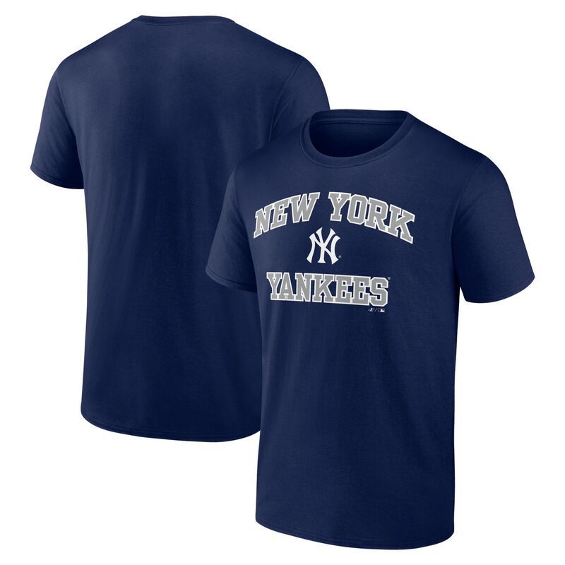 アンブランデッド レディース トップス Tシャツ ロゴ Unbranded Mens Logo Athletic Navy New York Yankees Heart and Soul TShirt