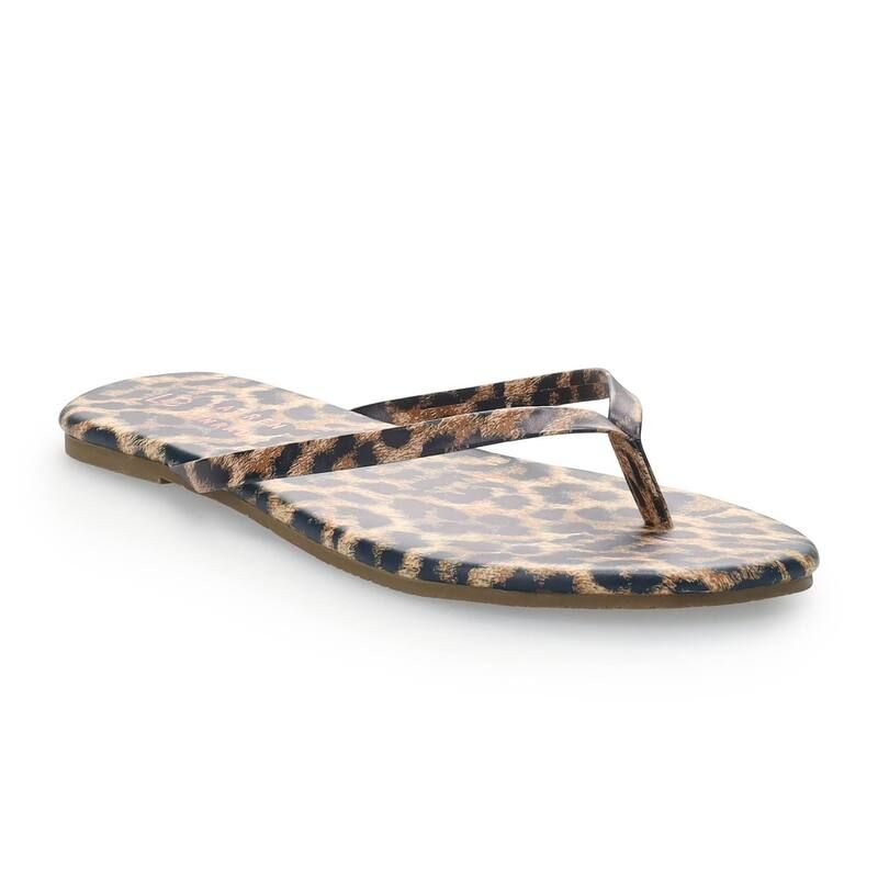 LC Lauren Conrad レディース シューズ サンダル LC Lauren Conrad Honey Womens Flip Flop Sandals Cheetah