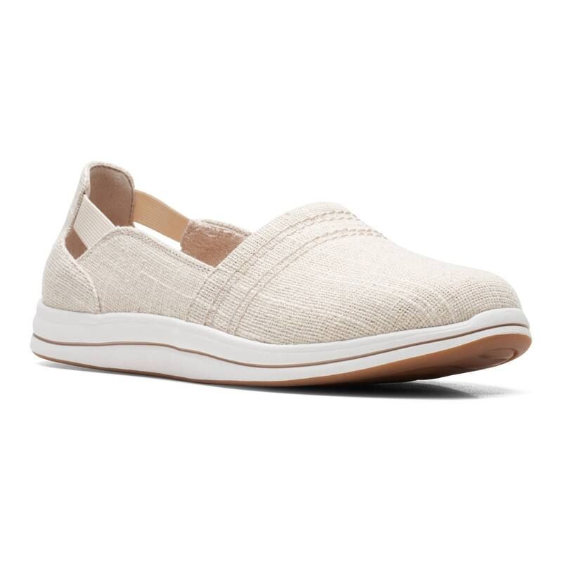 クラークス レディース シューズ サンダル Clarks Cloudsteppers Breeze Step II WomenslipOn Shoes Natural