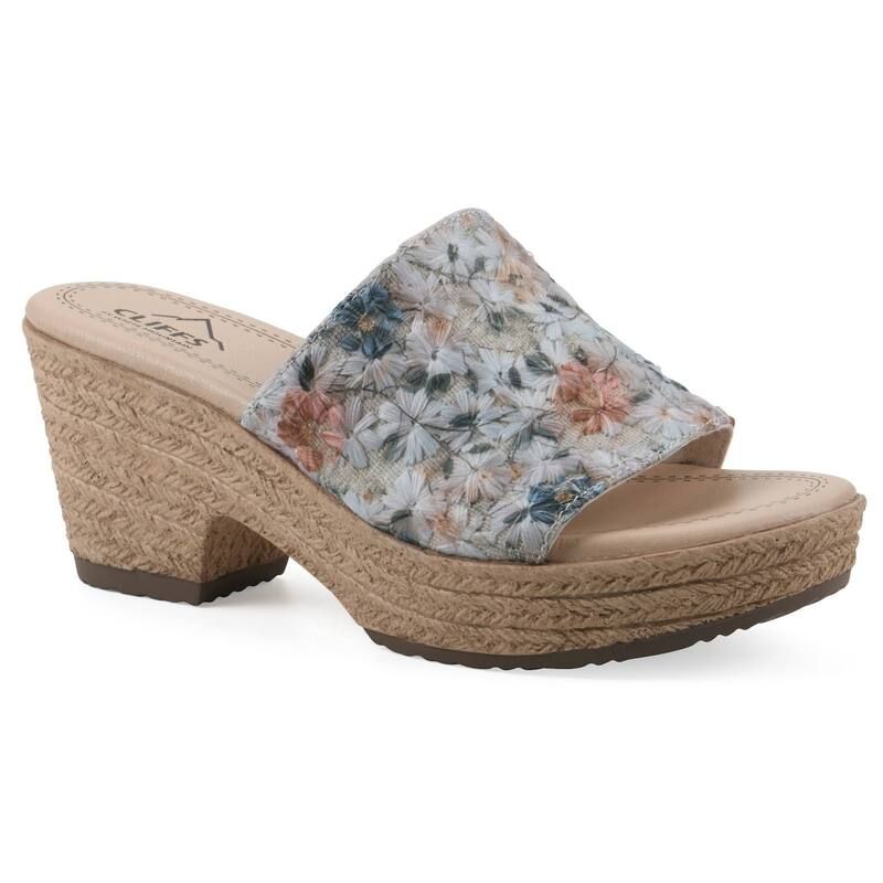 クリフバイホワイトマウンテン レディース シューズ サンダル フラワー柄 フラワー Cliffs by White Mountain Biancia Womens Floral Wedge Sanda