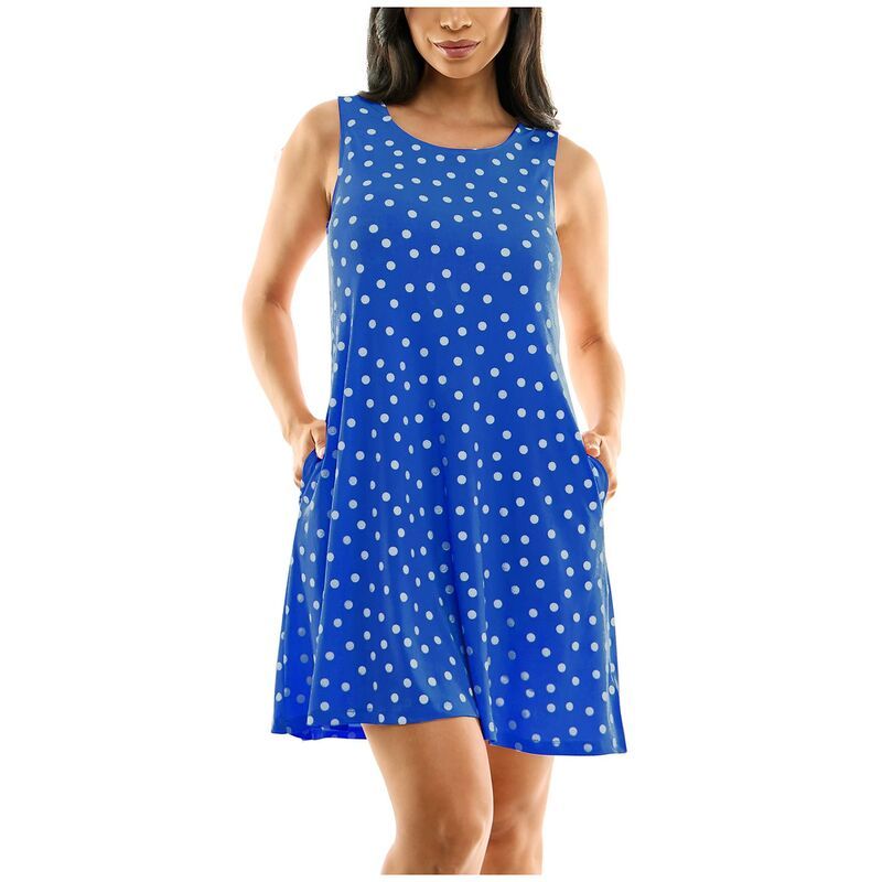 ニナレオナルド レディース トップス ワンピース フラワー柄 フラワー Womens Nina Leonard Floral Swing Dress Dark Blue ブルー