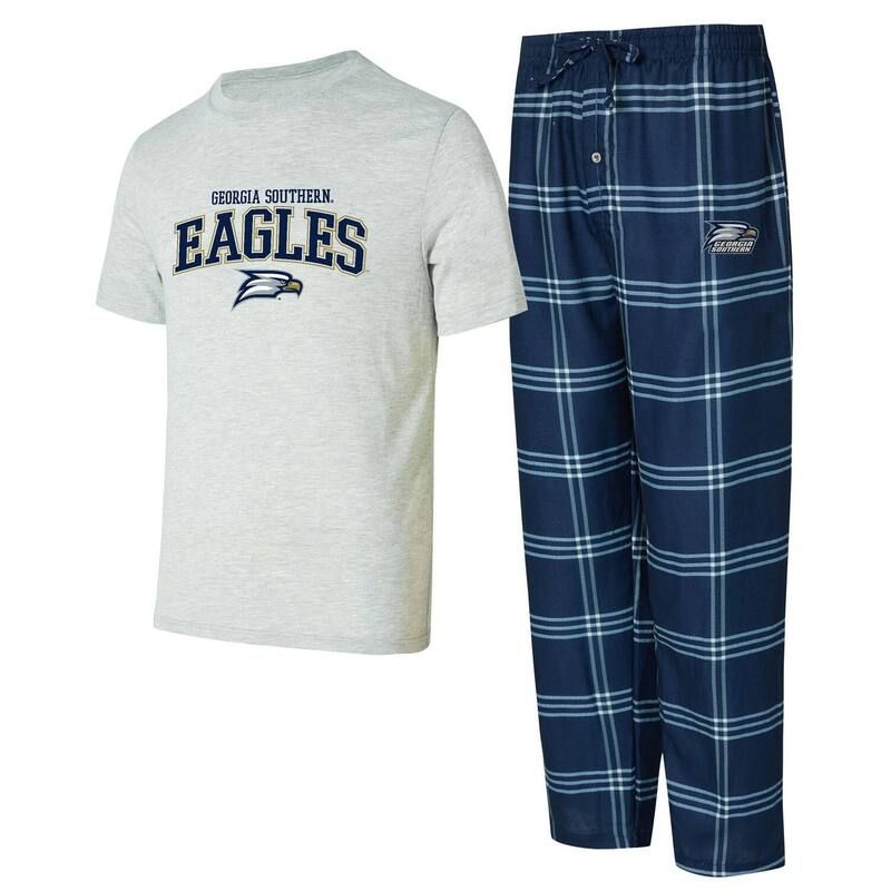アンブランデッド レディース アンダーウェア ナイトウェア パンツ Tシャツ Unbranded Mens Conceptsport BlueGray Georgia Southern Eagles