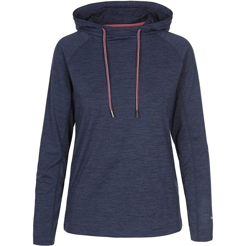 トレスパス レディース トップス Tシャツ パーカー Trespass WomensLadies Hattie Active Hoodie Navy Marl マール