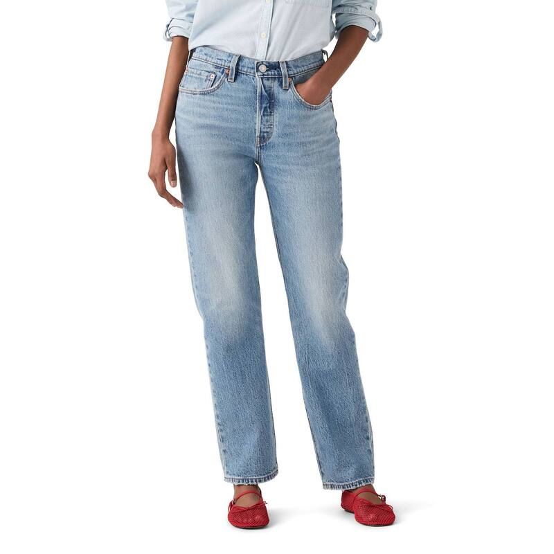 リーバイス レディース ボトムス デニムパンツ ストレート ジーンズ Womens Levis 501 HighRise Straight Leg Jeans Grand Magic