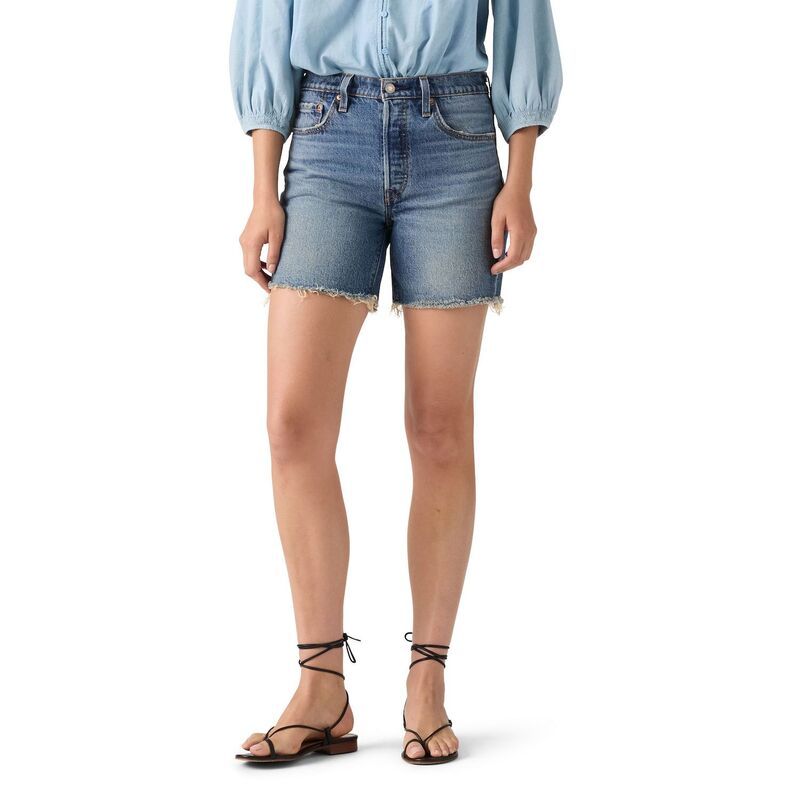 リーバイス レディース ボトムス ハーフパンツ・ショーツ ショートパンツ Womens Levis 501 Original HighRise MidThigh Jean Shortsymmetry