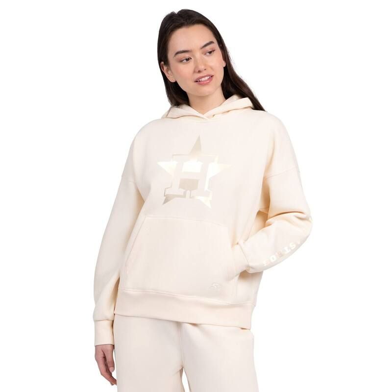 スターター レディース トップス Tシャツ パーカー Womenstarter Cream Houston Astros Pastel Relaxed Hoodie Ast Beige ベージュ