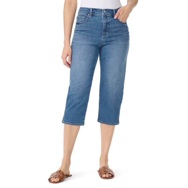 グロリアバンデービルト レディース ボトムス カジュアルパンツ キャップ Womens Gloria Vanderbilt StraightLeg Cut Amanda Capri Pants Ell