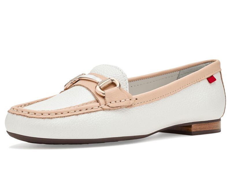 マークジョセフニューヨーク レディース シューズ スリッポン・ローファー Marc Joseph New York Grand Street Mosaic White Champag ホワイト