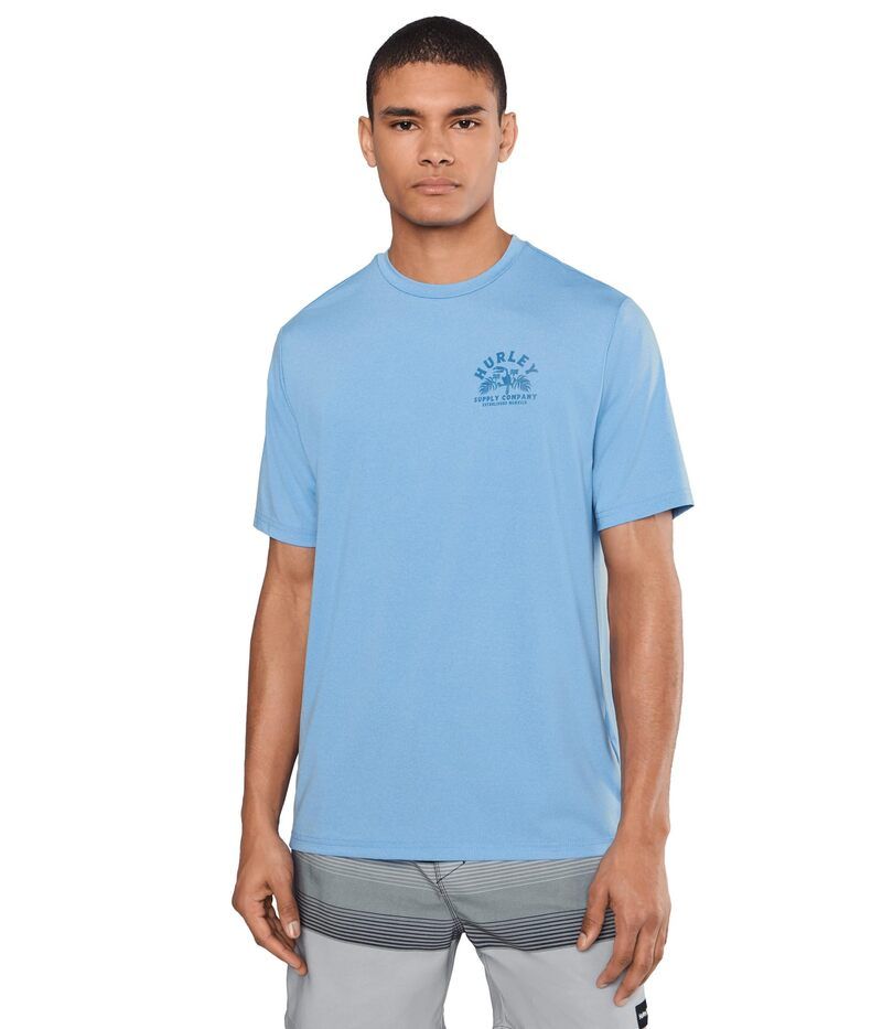 ハーレー メンズ トップス シャツ Hurley Hybrid Upf Short Sleeve Skyline Heather ヘザー