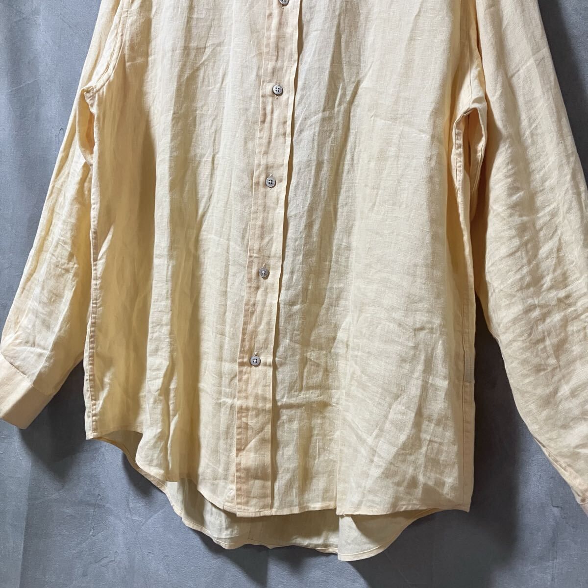 上海灘 SHANGHAI TANG シャンハイタン 高級 リネン シェルボタン 