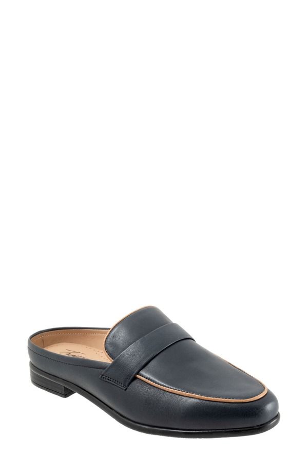 トロッターズ レディース シューズ サンダル ローファー Trotters Lola Loafer Mule Navy ネイビー
