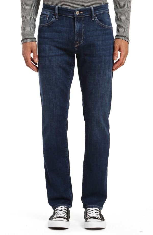 マーヴィ ジーンズ メンズ ボトムス デニムパンツ ストレート Mavi Jeans Zach Straight Leg Jeans Dark Feather Blue ブルー