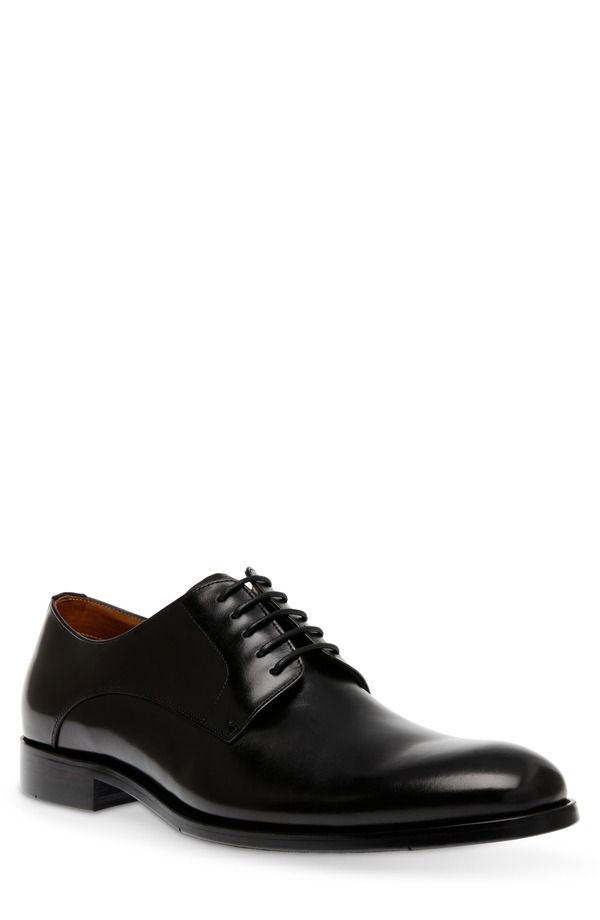 スティーブ マデン メンズ シューズ ダービー Steve Madden Daedric Derby Black Leather ブラック