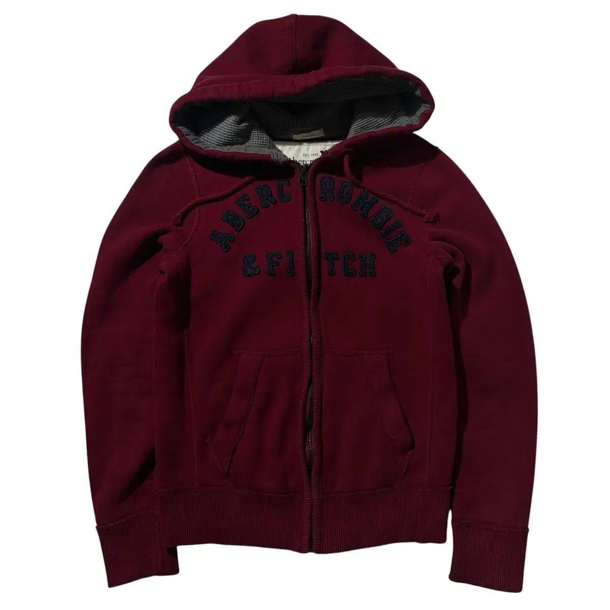 S Abercrombie アバクロンビー アーチロゴ サーマル フードジップアップ