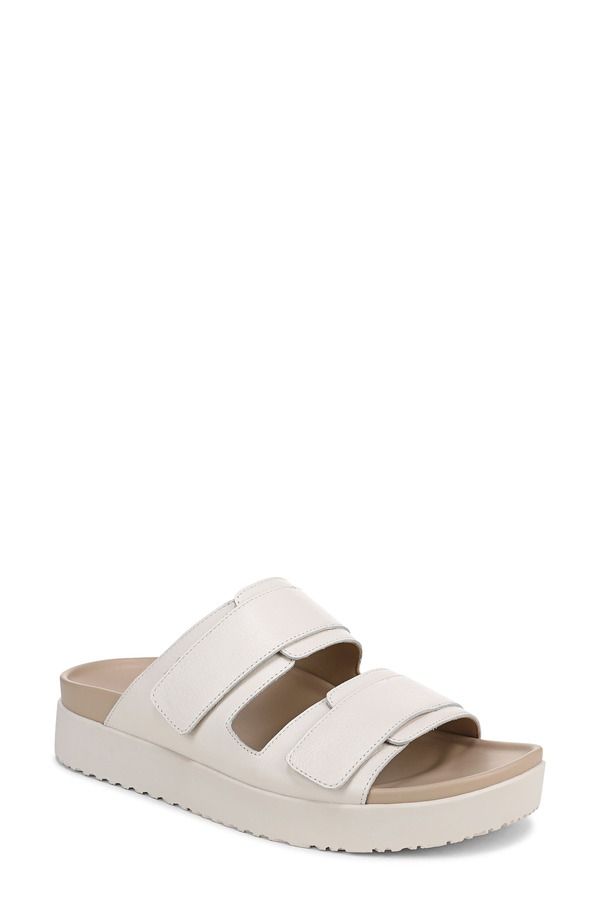 バイオニック レディース シューズ ヒール サンダル Vionic Riviera Slide Sandal Sea Salt