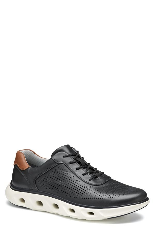 ジョンストンアンドマーフィー メンズ シューズ スニーカー Johnston Murphy Reactivate Sneaker Black Full Grain ブラック
