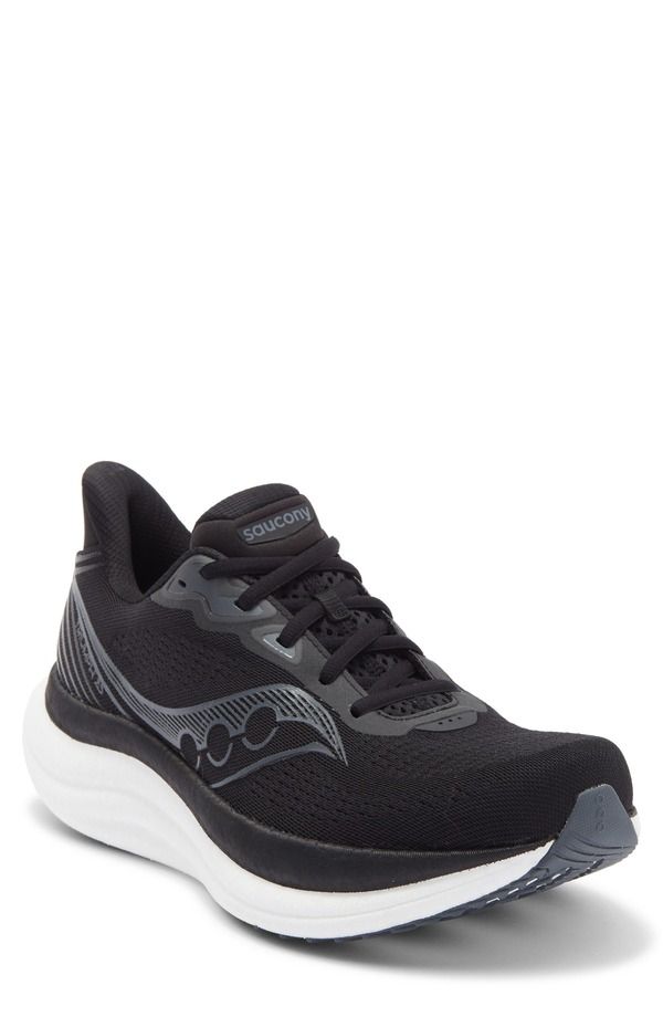サッカニー メンズ シューズ スニーカー Saucony Triumph 23 Running Shoe Black White ホワイト