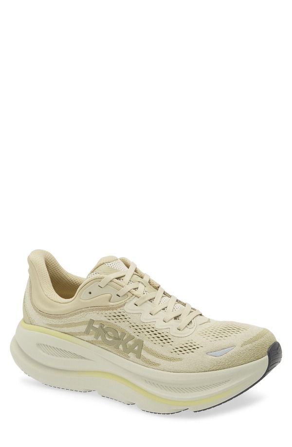 ホカオネオネ メンズ シューズ スニーカー HOKA Bondi 9 Running Shoe Grassland Oyster Mushroom