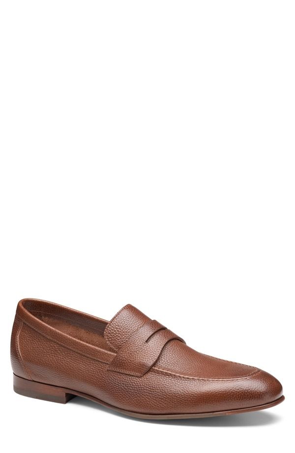 ジョンストンアンドマーフィー メンズ シューズ ローファー Johnston Murphy Higgins Penny Loafer Tan Full Grain タン