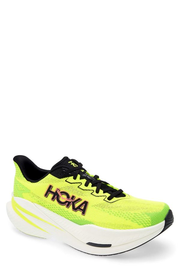 ホカオネオネ メンズ シューズ スニーカー HOKA Mach X 3 Running Shoe Neon Hoka Citrus Neon Lime ライム