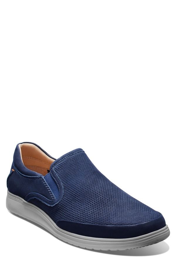 サミュエルフドバード メンズ シューズ スニーカー Samuel Hubbard Featherlight Olema SlipOn Sneaker Navy Nubuck ネイビー