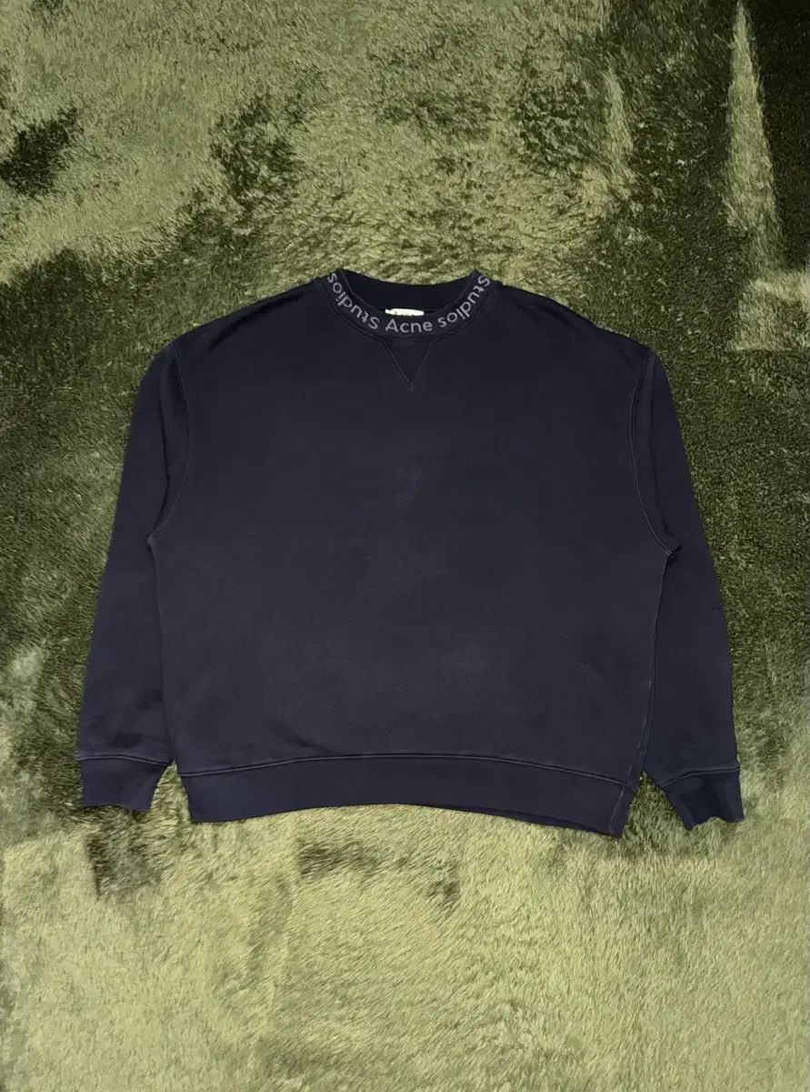L Acne Studios アクネストゥディオズ FLO ロゴ クルーネック スウェットシャツ ブラック