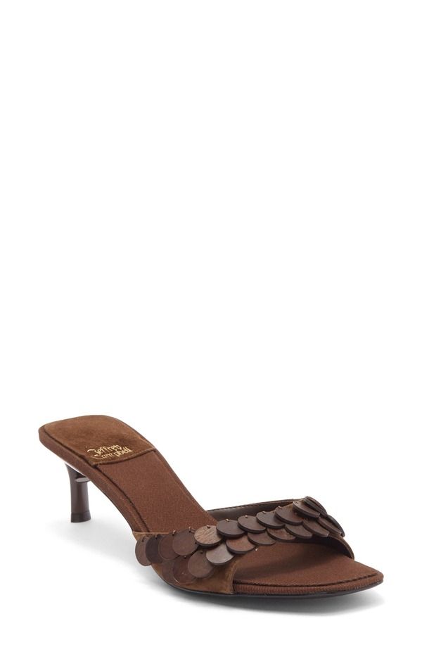 ジェフリー キャンベル レディース シューズ ヒール サンダル Jeffrey Campbell Islara Kitten Heel Slide Sandal Brown Combo ブラウン