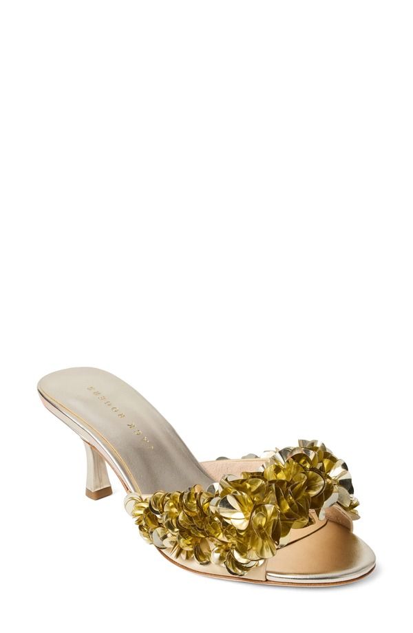 ジャックロジャース レディース シューズ ヒール サンダル Jack Rogers Crown Slide Sandal Gold ゴールド
