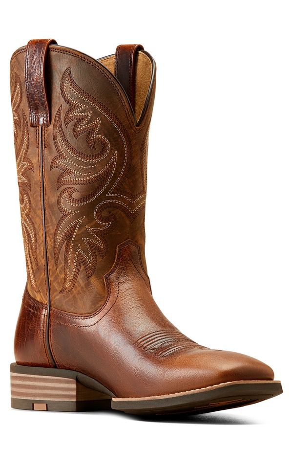 アリアト メンズ シューズ ブーツ・レインブーツ Ariat Slingshot Square Toe Cowboy Boot Beasty Brown ブラウン