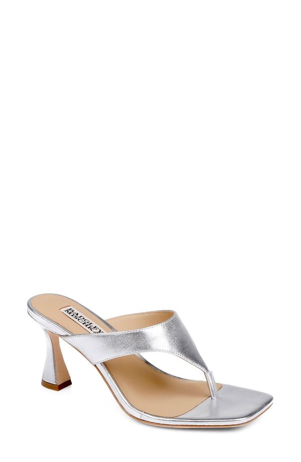 バッドグレイミッシカ レディース シューズ ヒール Badgley Mischka Collection Whitley Flip Flop Silver Metallic シルバー