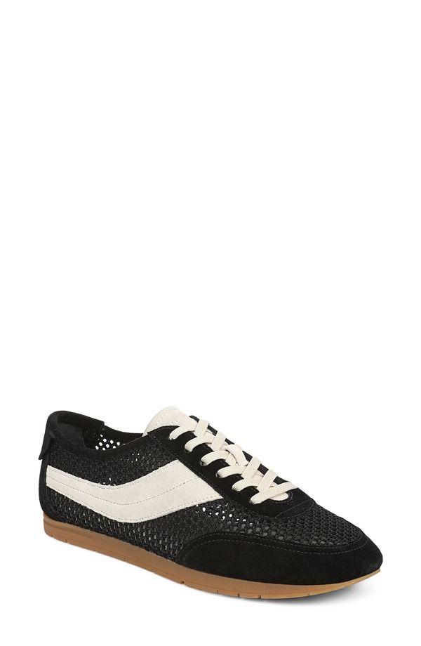 ヴィンス レディース シューズ スニーカー Vince LA Runner Netting Sneaker Black Moonlight ブラック