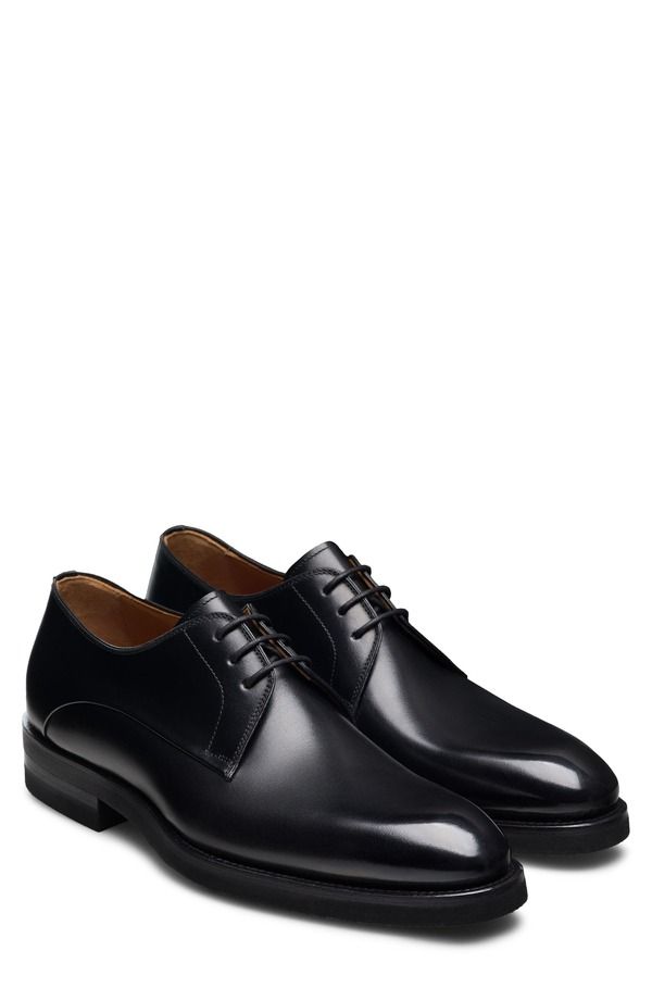 マグナーニ メンズ シューズ ダービー レザー Magnanni Omero Leather Plain Toe Derby Black ブラック