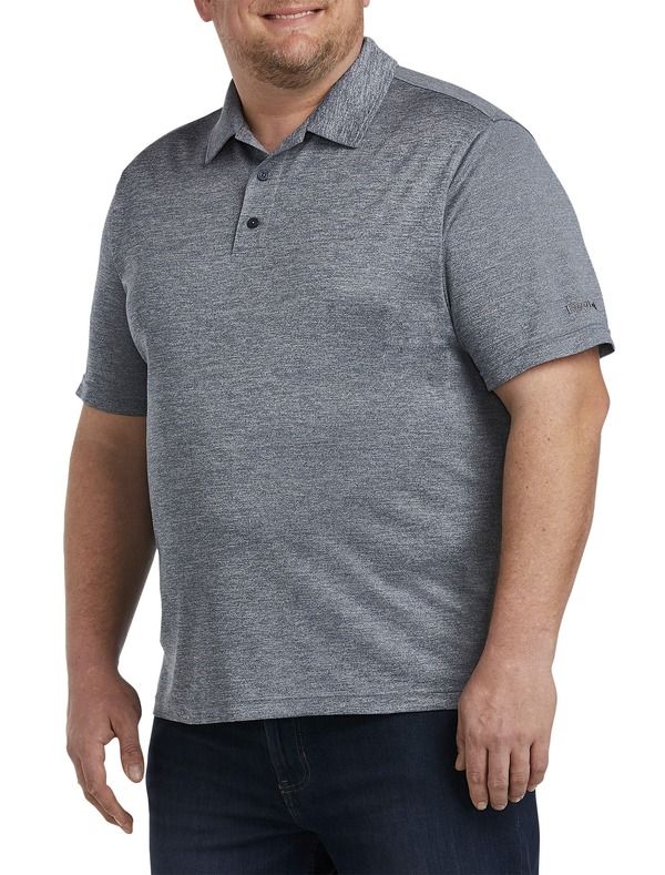 リーボック メンズ トップス ポロシャツ Reebok Speedwick Performance Heather Polo Navy Heather ヘザー