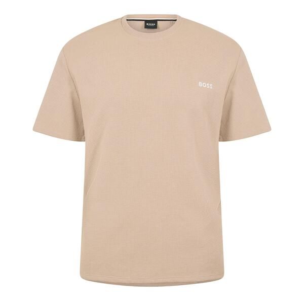 ボス メンズ トップス Tシャツ Boss Mens Waffle TShirt Structuredesign Beige 275 ベージュ