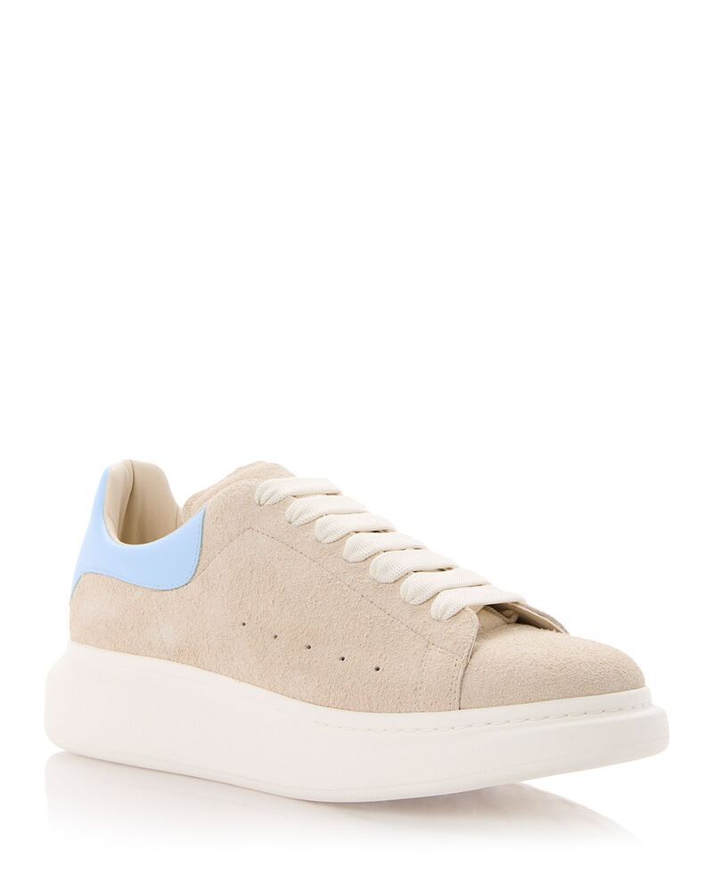 マックイーン メンズ シューズ スニーカー スエード McQueen Mens Brushed Suede Oversized Sneakers Cloud Ivory アイボリー