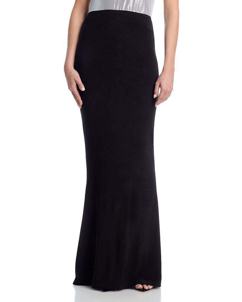 ノーマカマリ レディース ボトムスカート Norma Kamali Obie Long Skirt Black ブラック