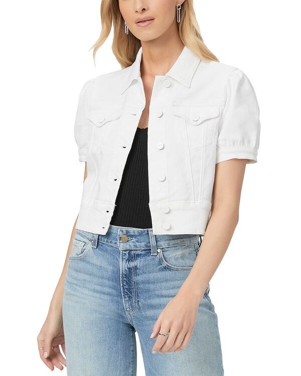 ペイジ レディース アウター ジャケット・ブルゾン デニム PAIGE Kendra Puff Sleeve Denim Jacket Crisp White ホワイト
