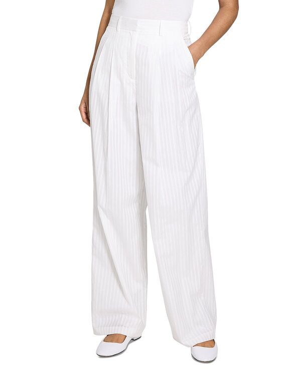 セオリー レディース ボトムス カジュアルパンツ プリーツ Theory Pleated Pants White ホワイト