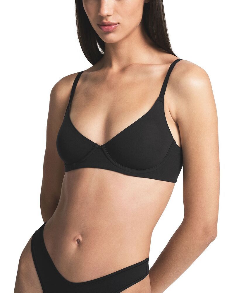 スキムズ レディース アンダーウェア ブラジャー SKIMS Fits Everybody Unlinedemi Bra Onyx