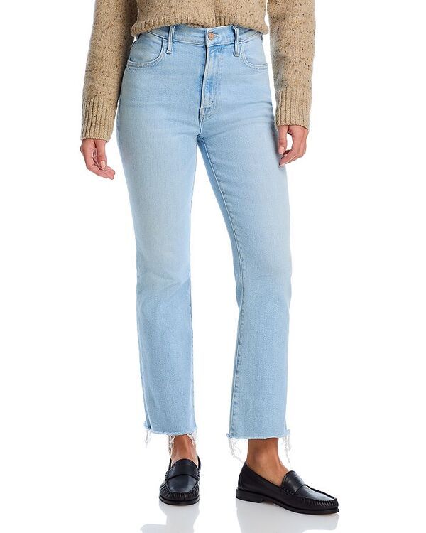 マザー レディース ボトムス デニムパンツ プチ クロップド ジーンズ MOTHER Petites Lil Hustler High Rise Cropped Flared Jeans in Bal
