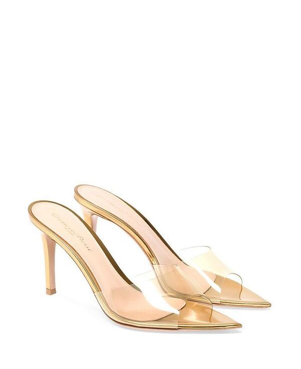 ジャンヴィト ロッシ レディース シューズ サンダル Gianvito Rossi Womens Elle 85 Mules Gold Tpu ゴールド