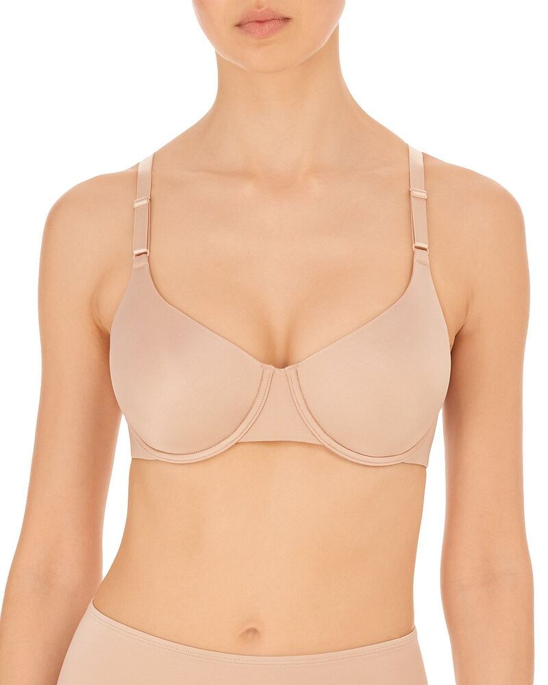 ナトリ レディース アンダーウェア ブラジャー Natori Liquid Full Coverage Underwire Bra Light Mocha モカ