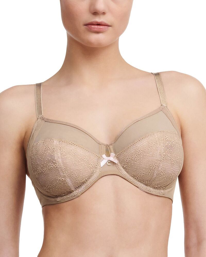 シャントル レディース アンダーウェア ブラジャー Chantelle Revele Moi Perfect Fit Underwire Bra Nude