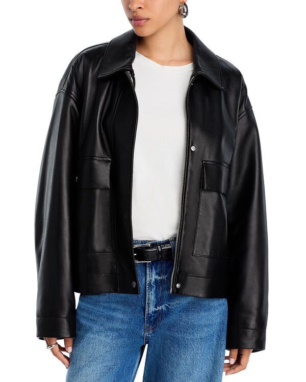 ラグアンドボーン レディース アウター ジャケット・ブルゾン レザー rag bone Nonie Leather Jacket Black ブラック