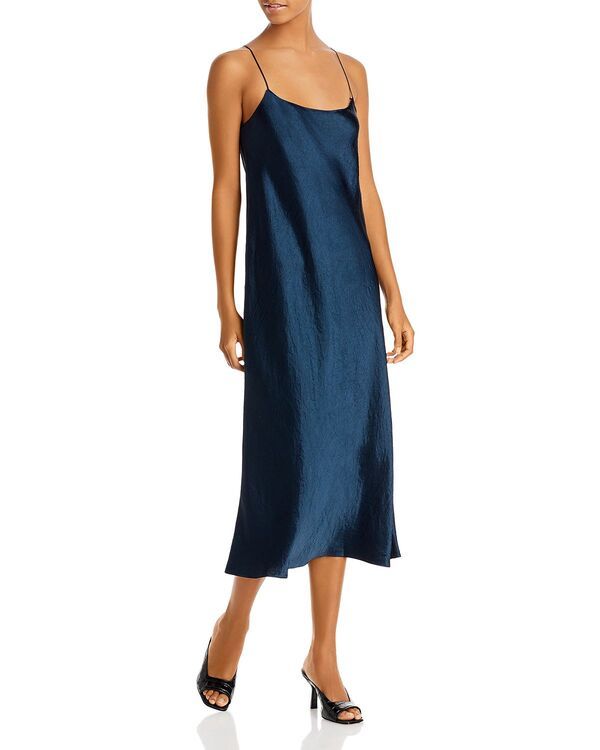 ヴィンス レディース トップス ワンピース サテン Vince Satin Slip Dress Coastal Blue ブルー 53,880円