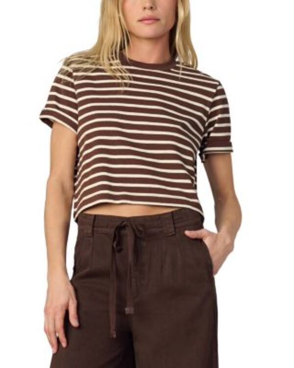 ジョーズジーンズ レディース トップス Tシャツ Joes Jeans The Boxy Tee BrownSand Stripe ブラウン 17,985円