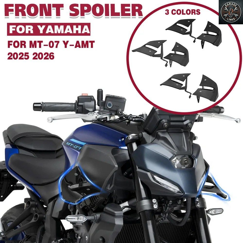 サイドダウンフォーススポイラーフェアリングウィングレット ヤマハ MT-07 Y-AMT MT07 2025 2026 モーターサイクル ネイキッド フロントエ
