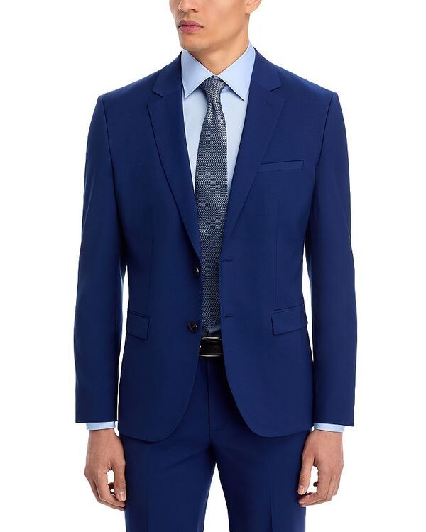 フューゴ レディース アウター ジャケット・ブルゾン スリムフィット ジャケット HUGO Extra Slim Fit ArtiX Stretch Suit Jacket Open Blue ブルー