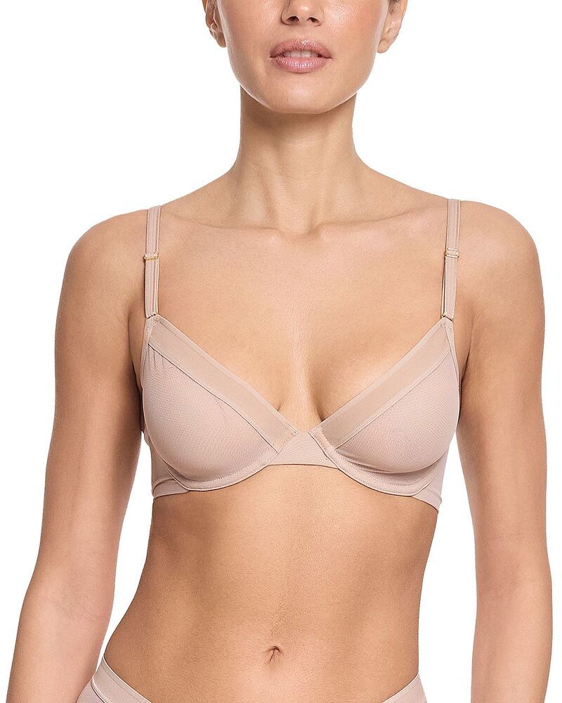 ハンキーパンキー レディース アンダーウェア ブラジャー メッシュ Hanky Panky Unlined Mesh Underwire Bra Chai