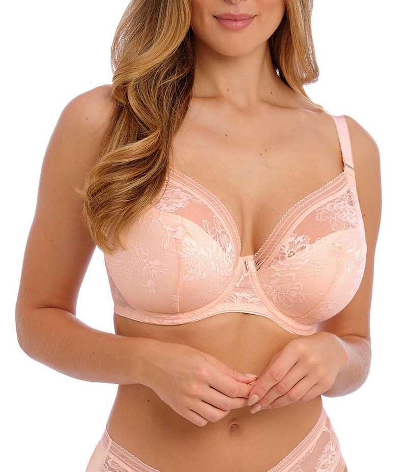 ファンタジー レディース アンダーウェア ブラジャー レース Fantasie Fusion Lace Padded Plunge Bra Blush ブラッシュ